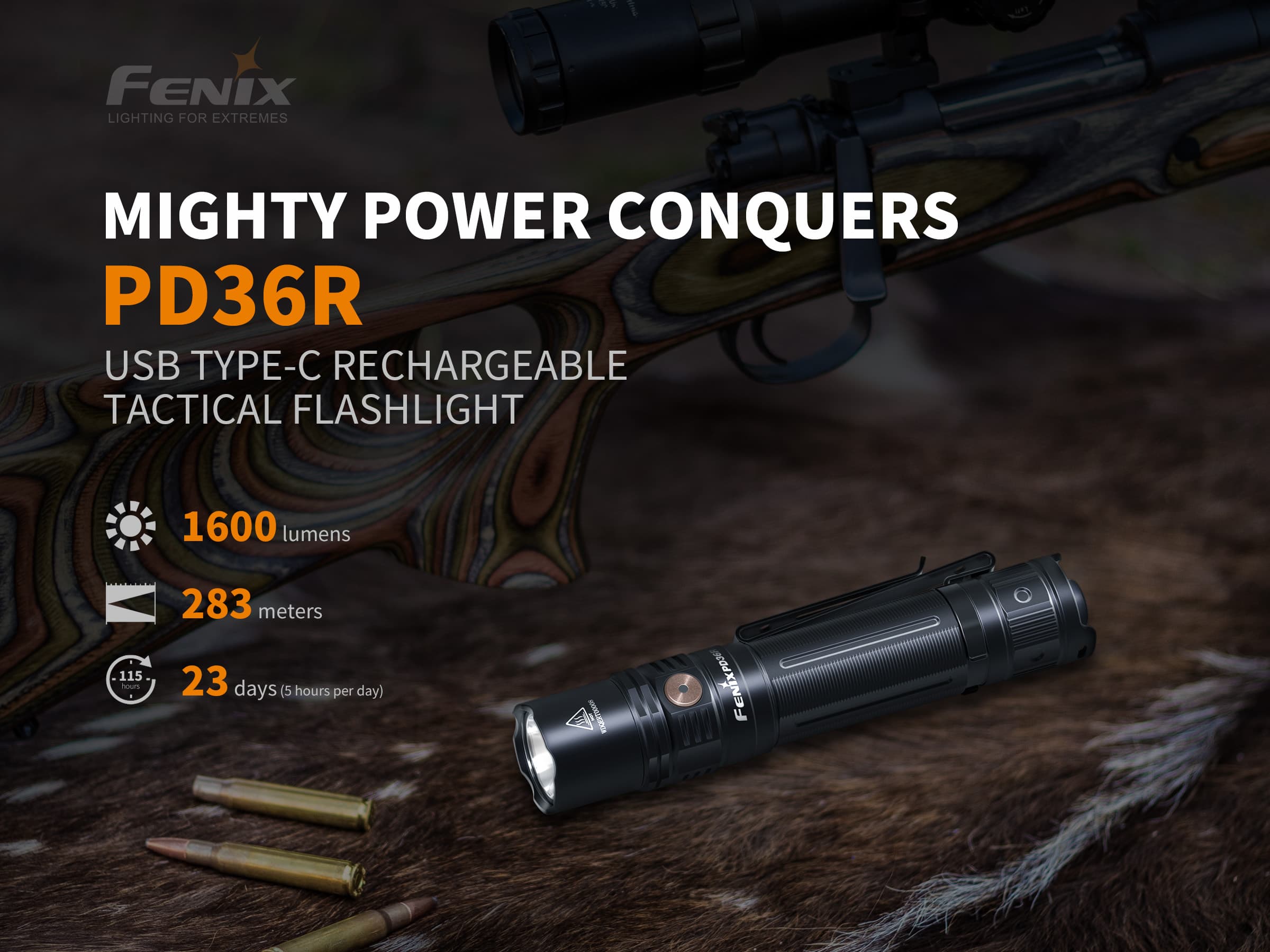 Fenix PD36R taskulamp