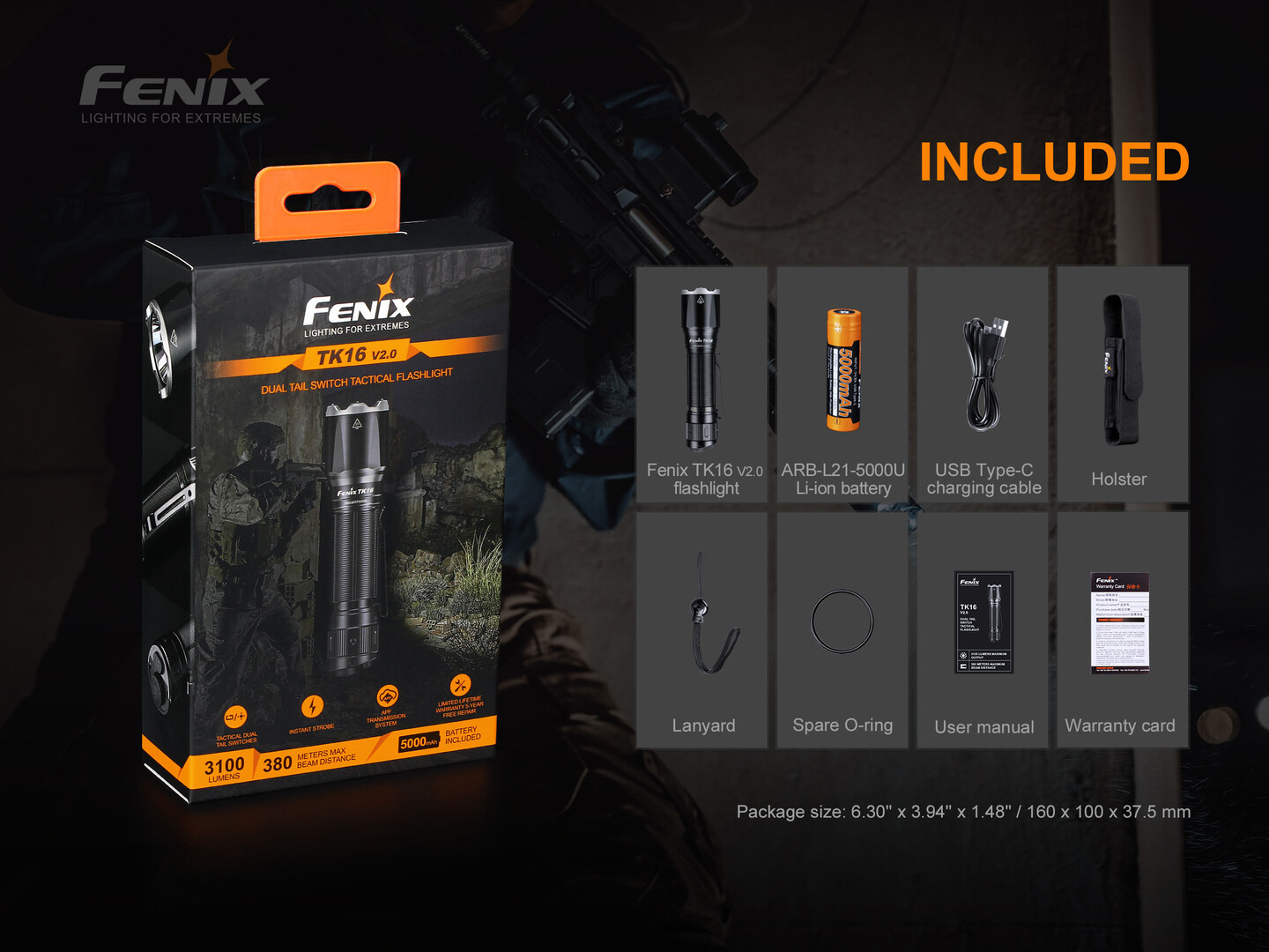 Fenix TK16 V2.0 taskulamp