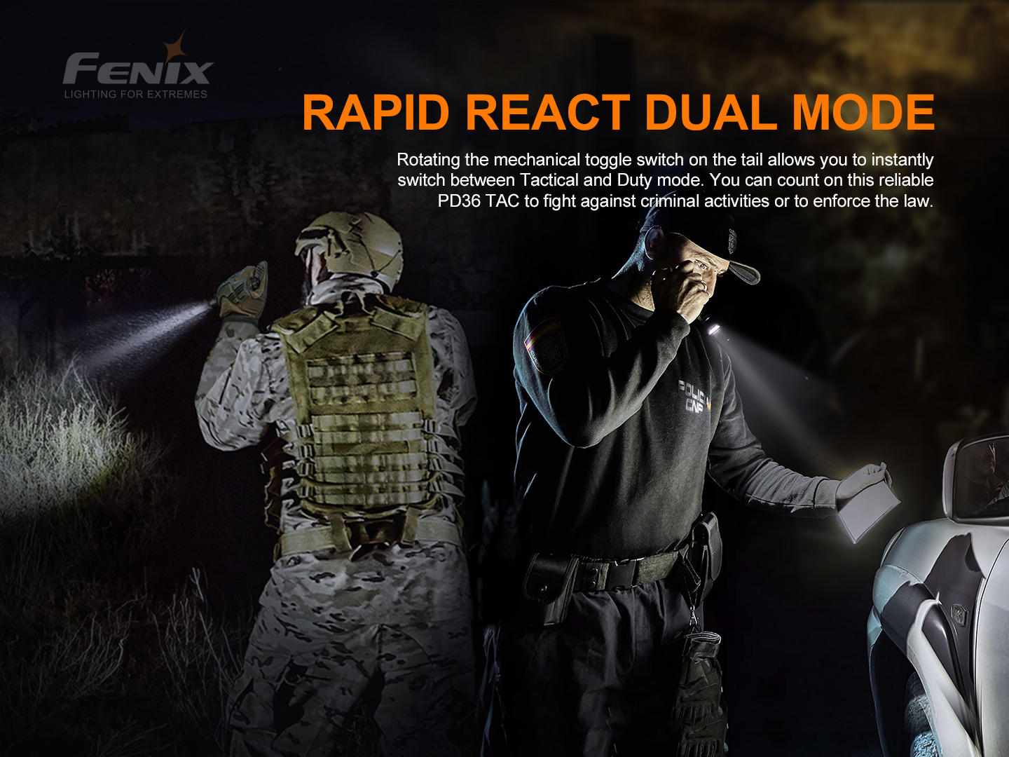 Fenix PD36 TAC taskulamp