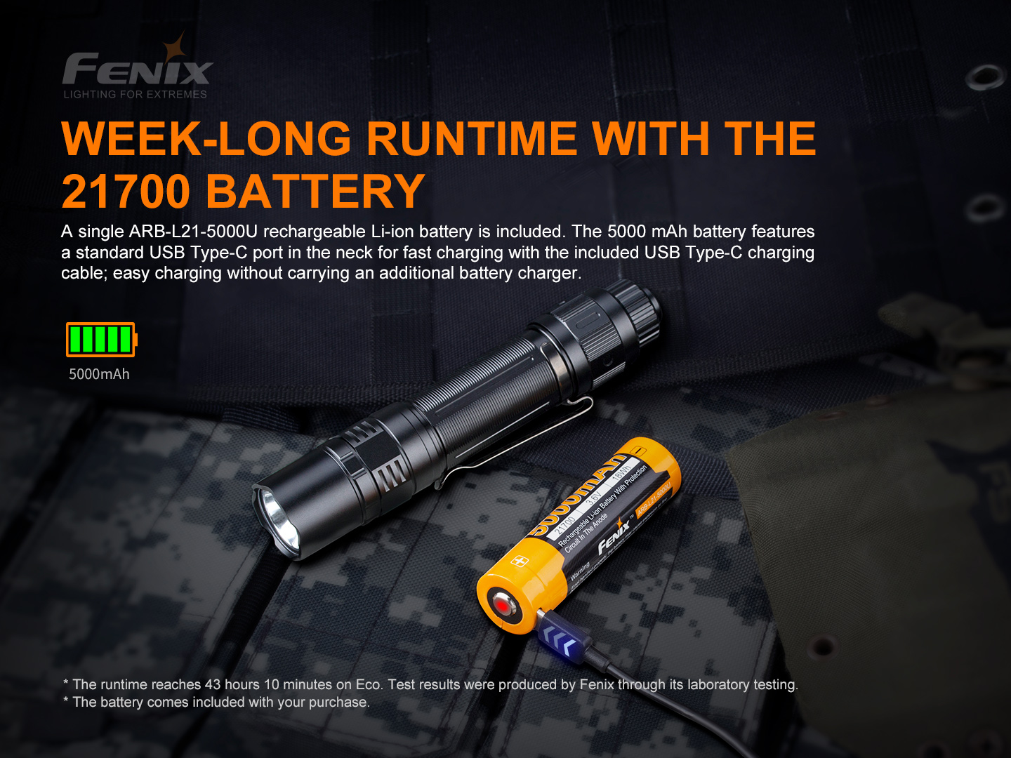 Fenix PD36 TAC taskulamp