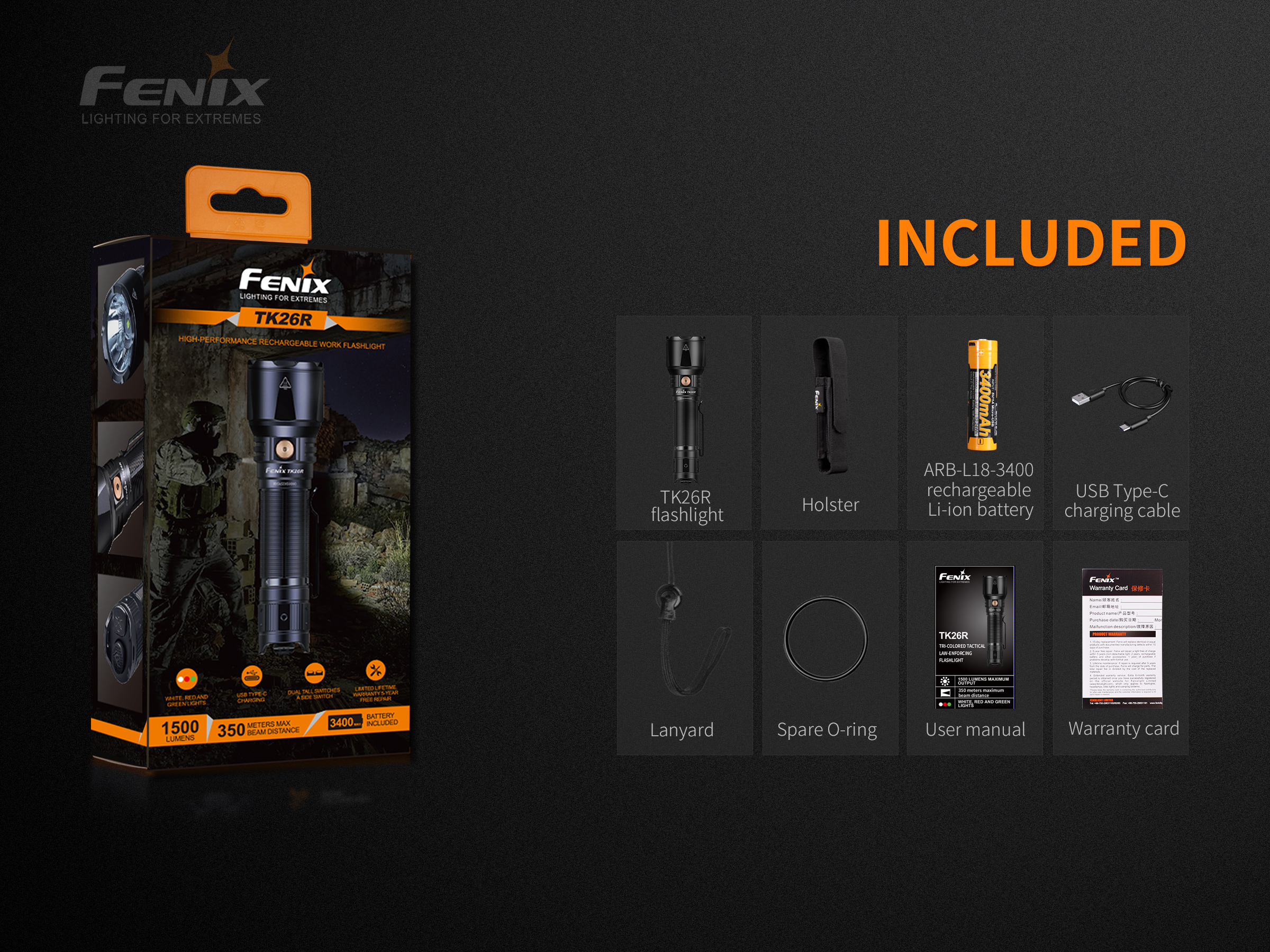 Fenix TK26R taskulamp