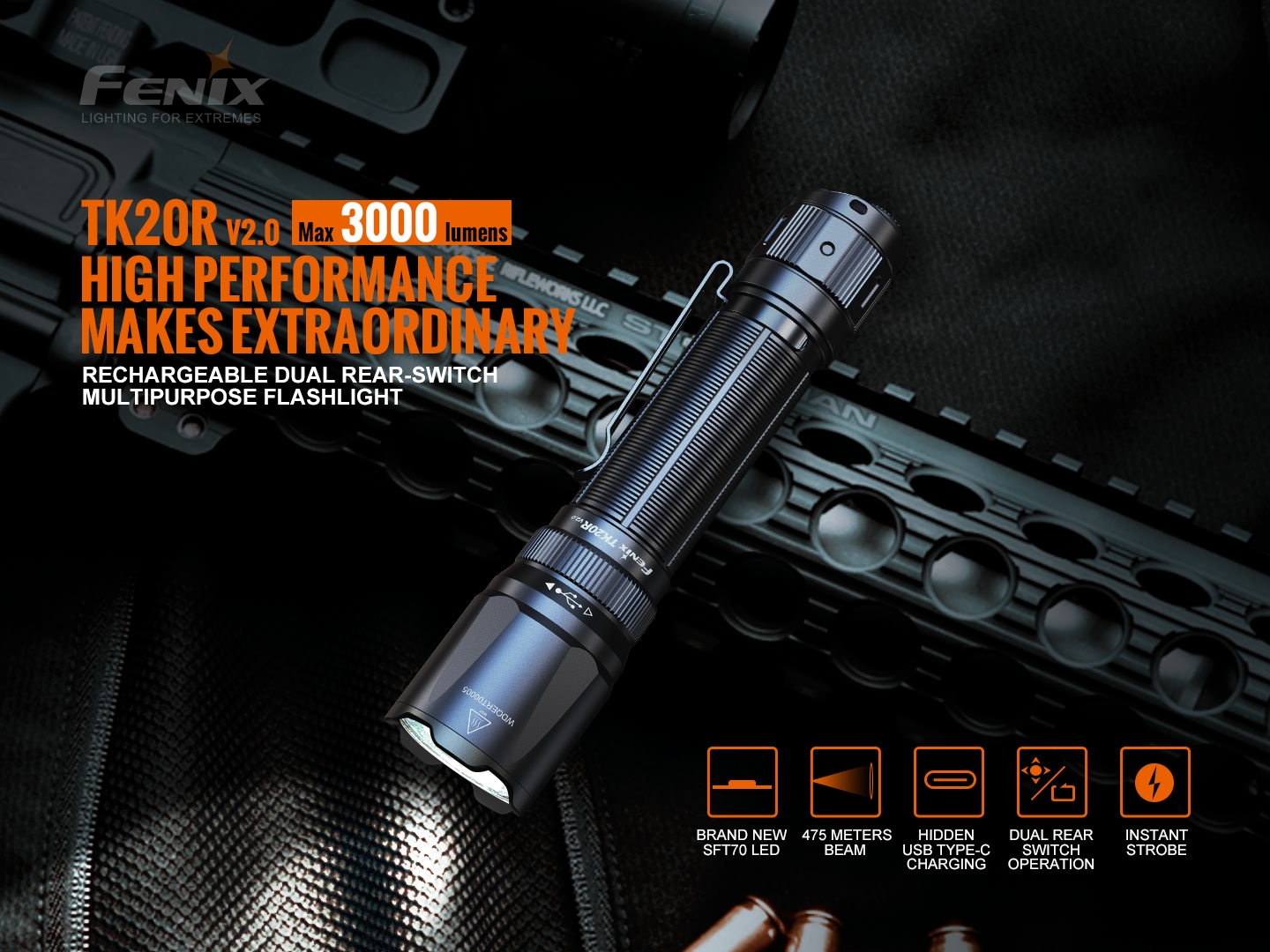 Fenix TK20R V2.0 taskulamp