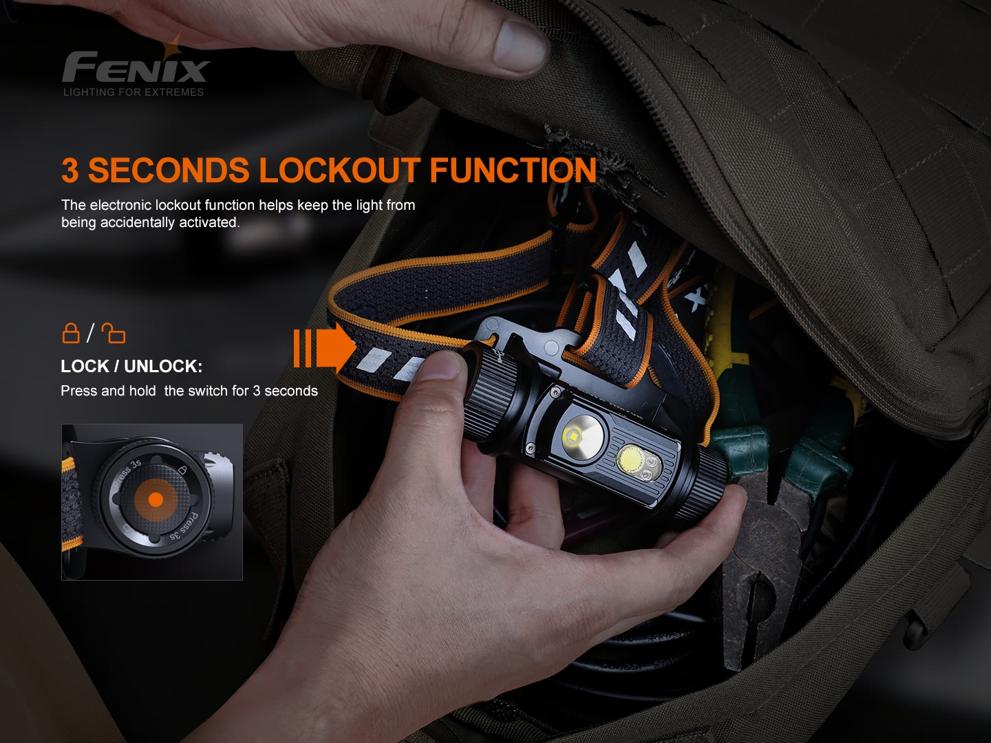Fenix HM70R pealamp
