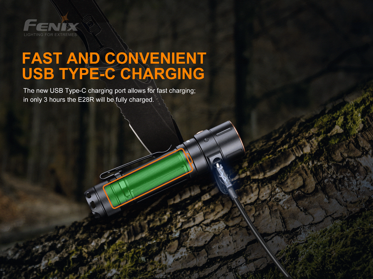 Fenix E28R taskulamp