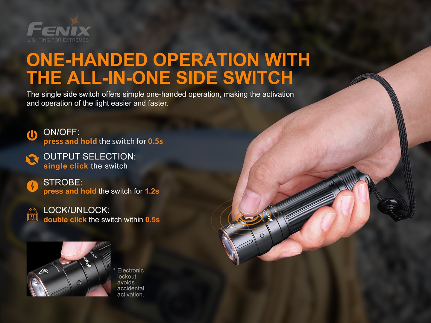 Fenix E28R taskulamp