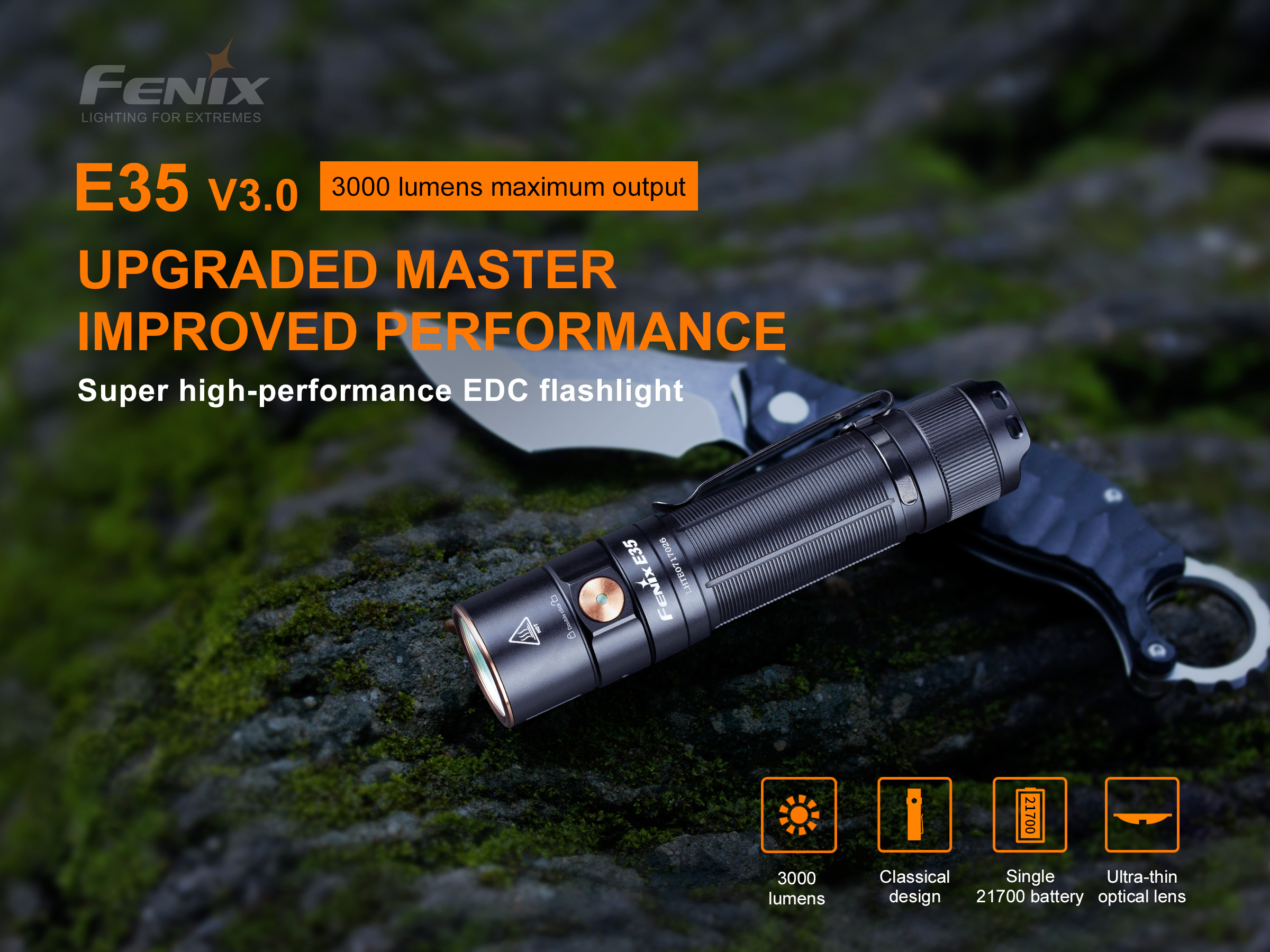 Fenix E35 V3.0 taskulamp