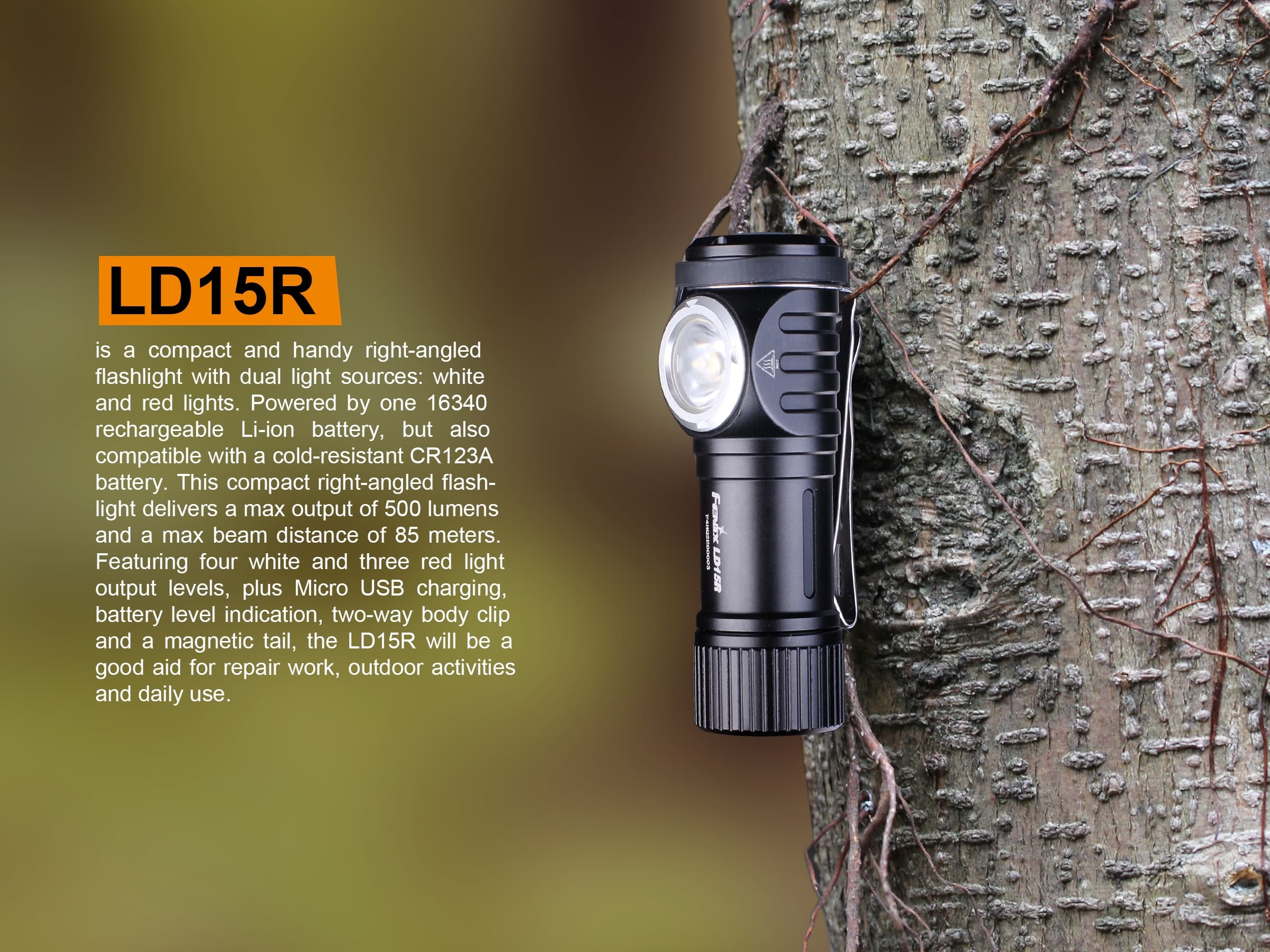 Fenix LD15R taskulamp