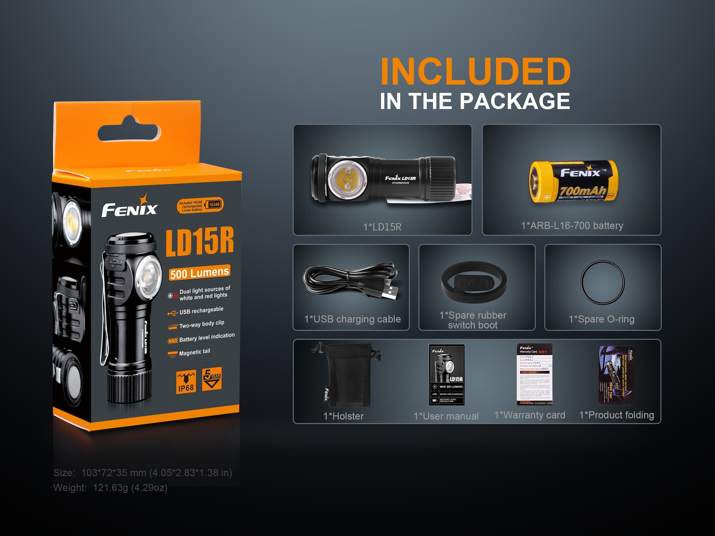 Fenix LD15R taskulamp