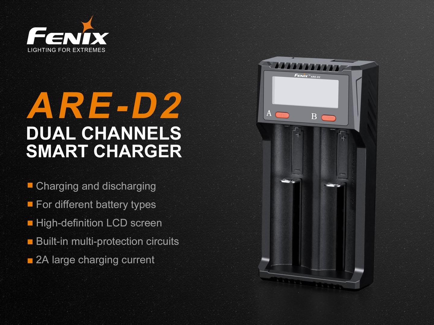 Fenix ARE-D2 Dual Channel laadija