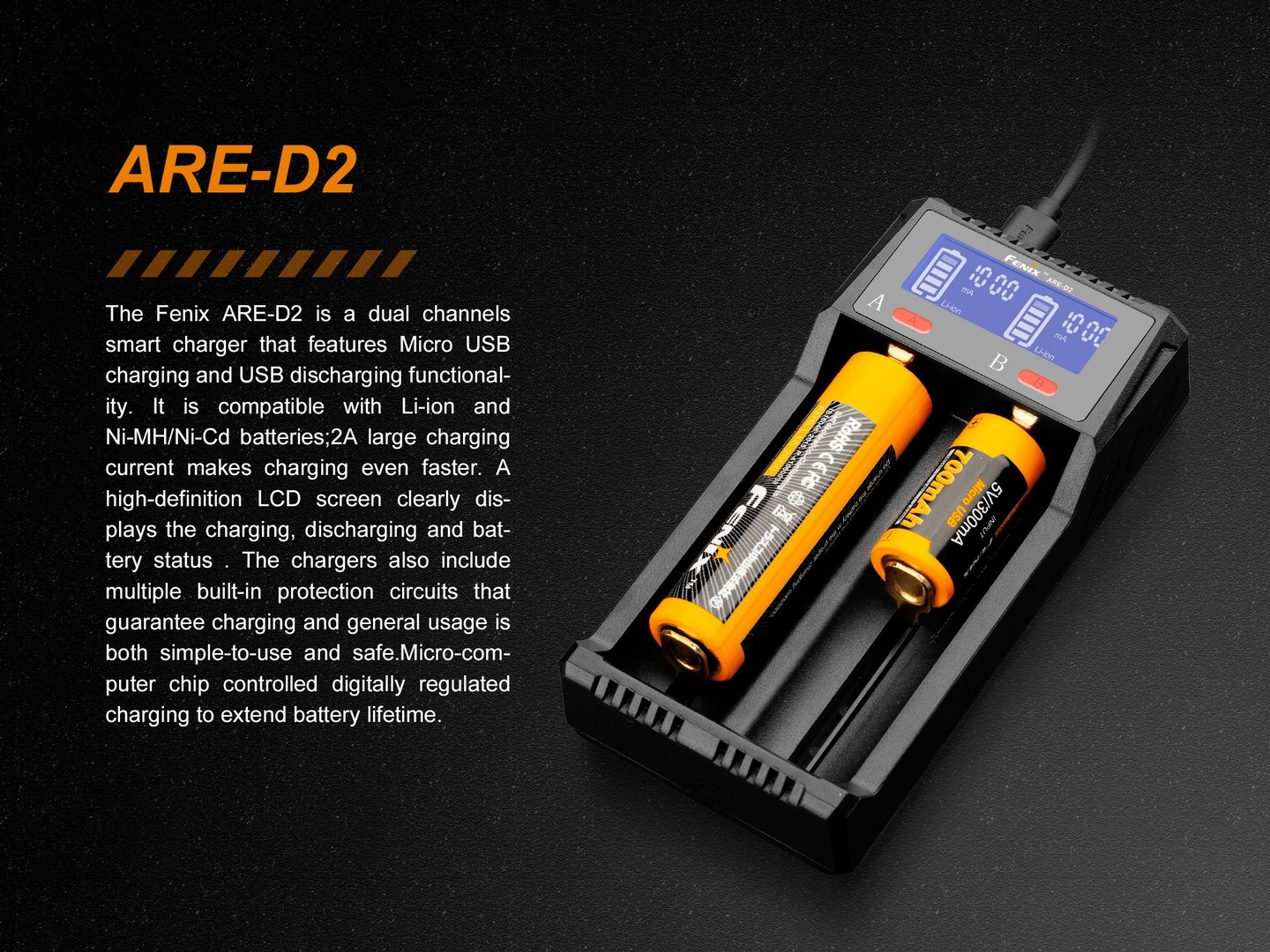 Fenix ARE-D2 Dual Channel laadija