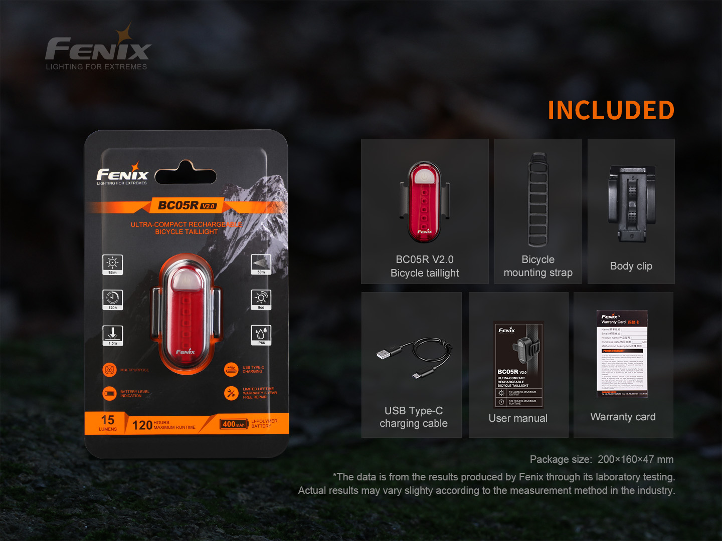 Fenix BC05R V2.0 rattalamp
