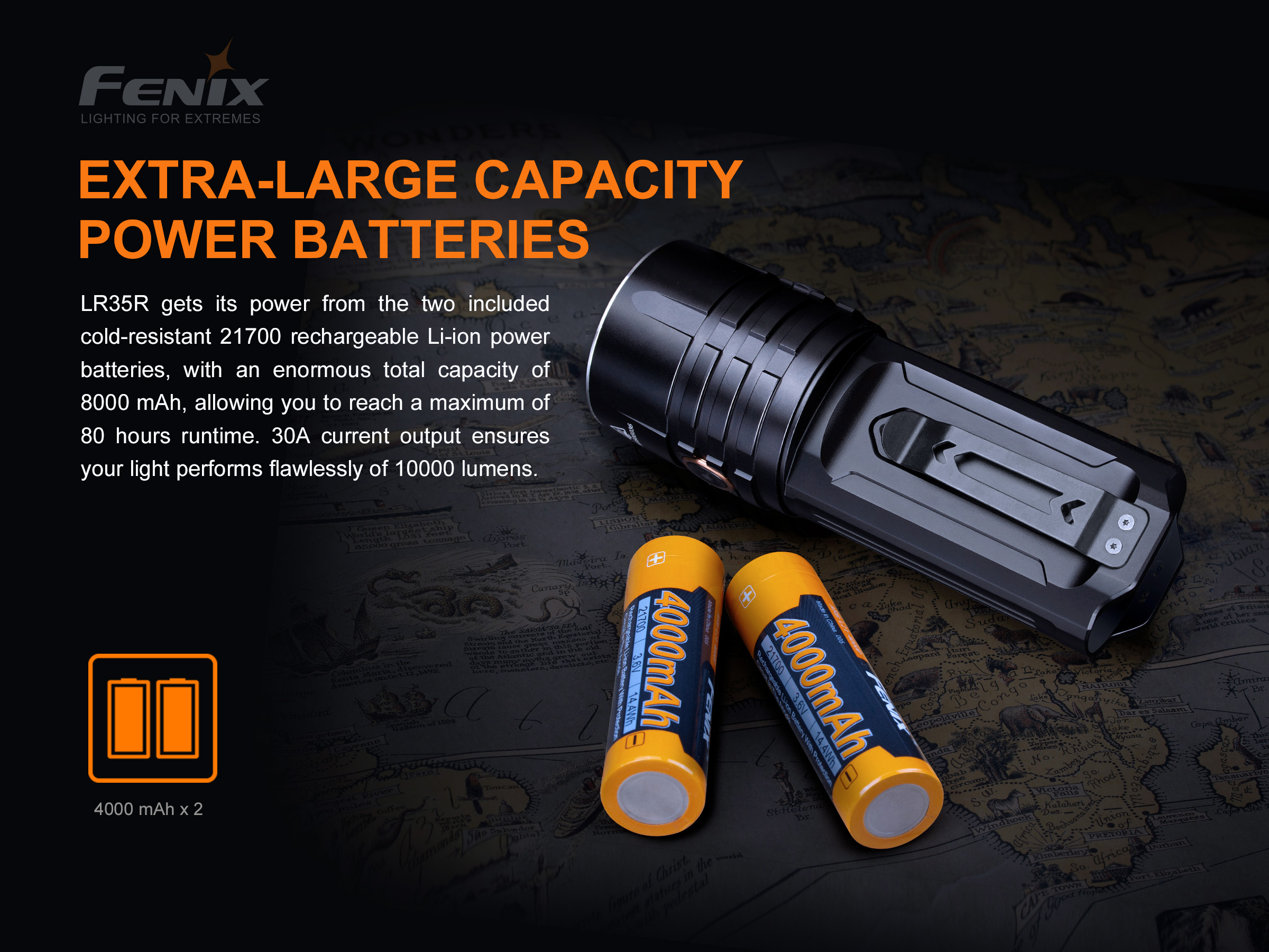 Fenix LR35R taskulamp