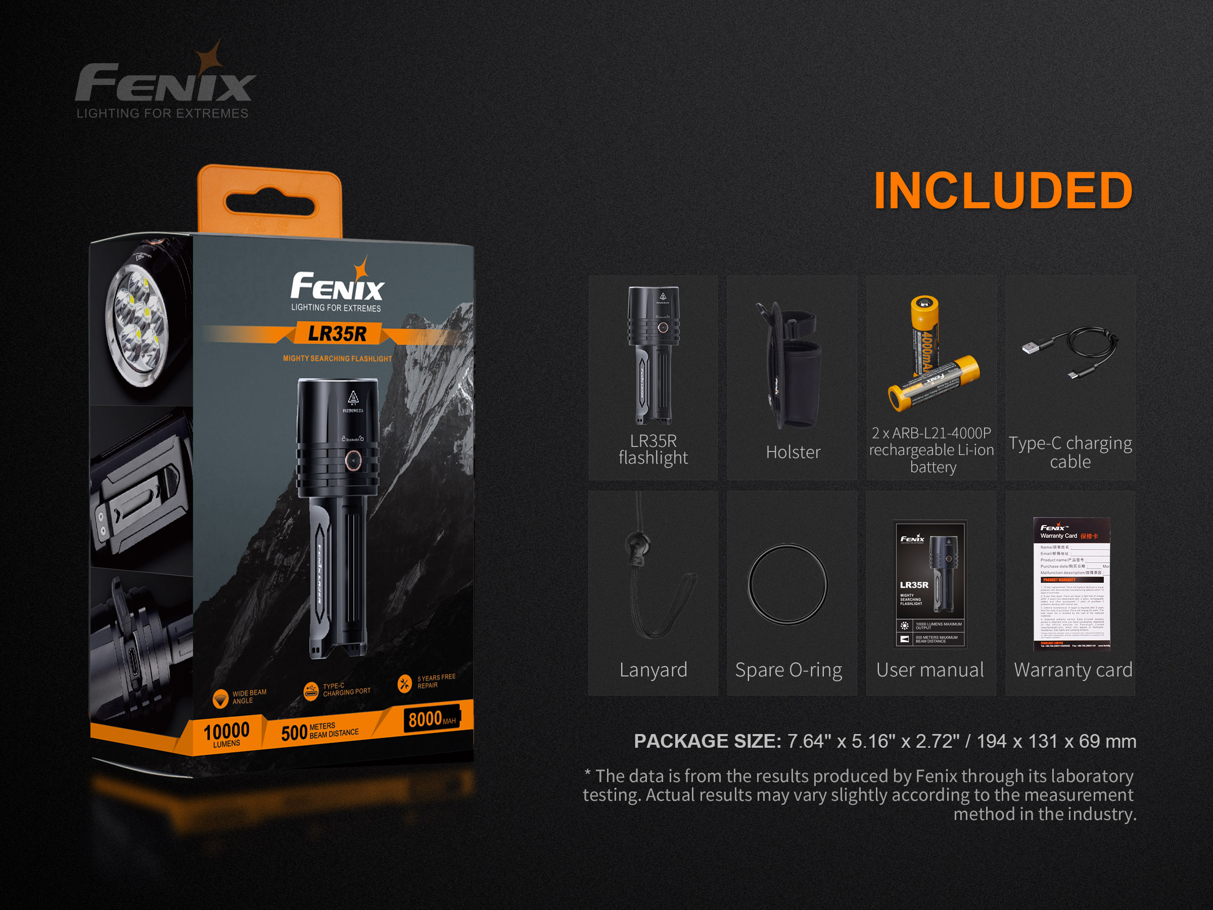 Fenix LR35R taskulamp