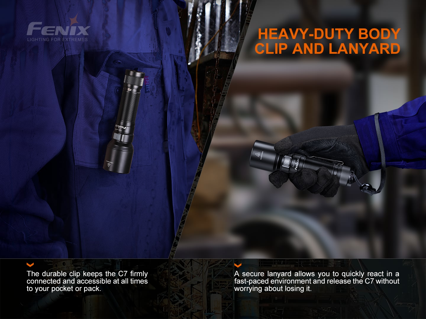 FENIX C7 LED taskulamp