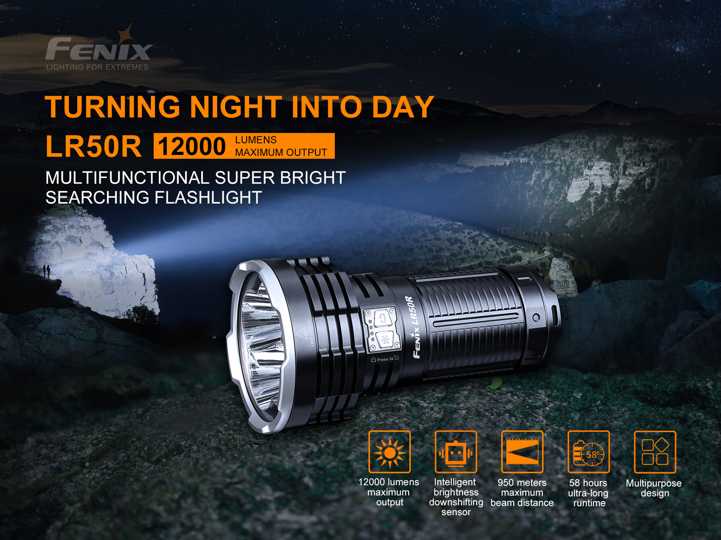 FENIX LR50R taskulamp