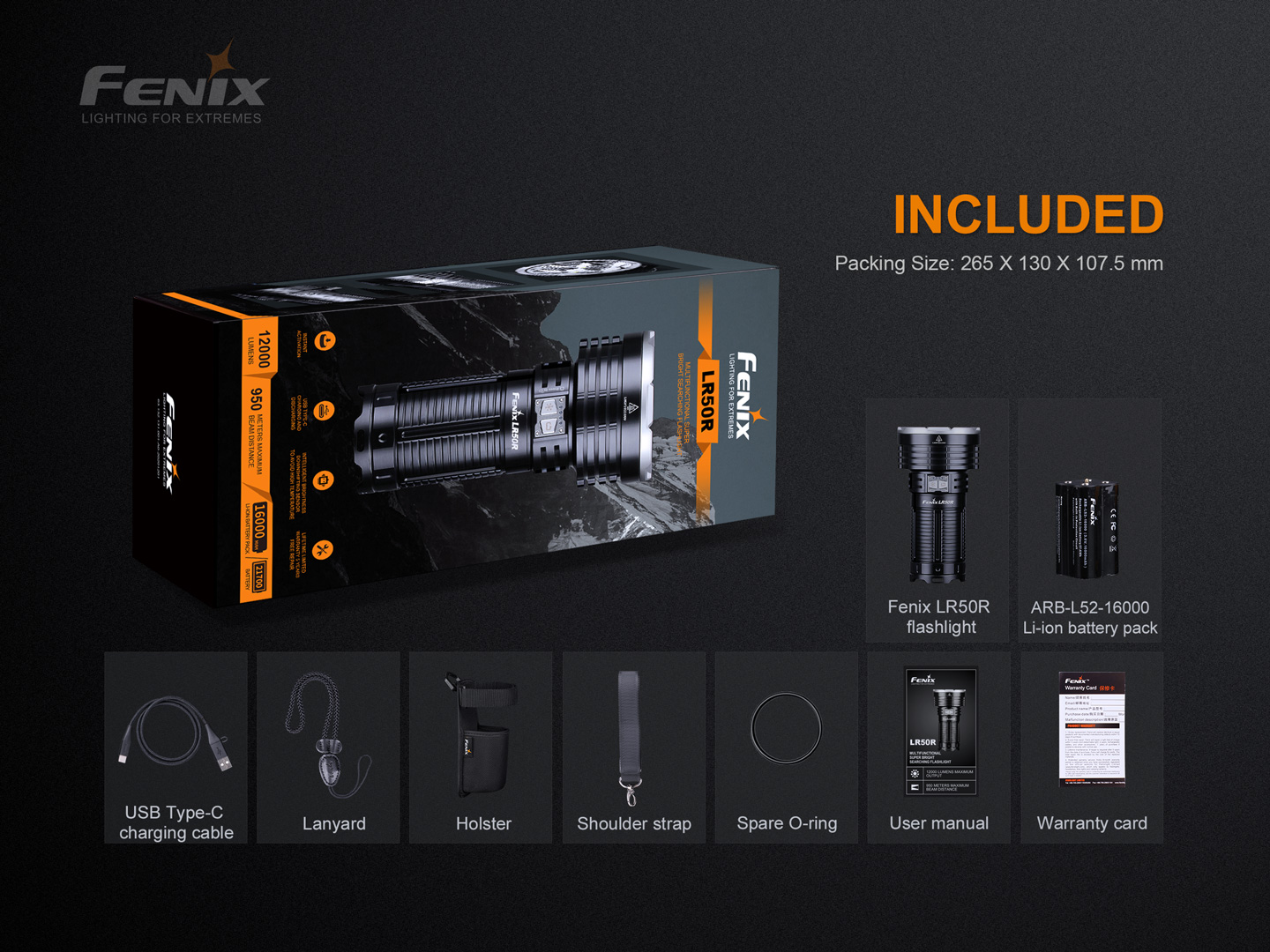 FENIX LR50R taskulamp
