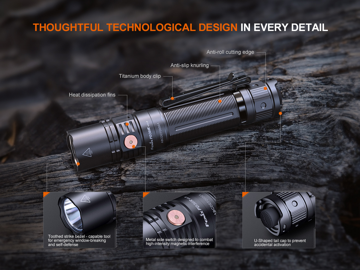FENIX PD36R V2.0 taskulamp