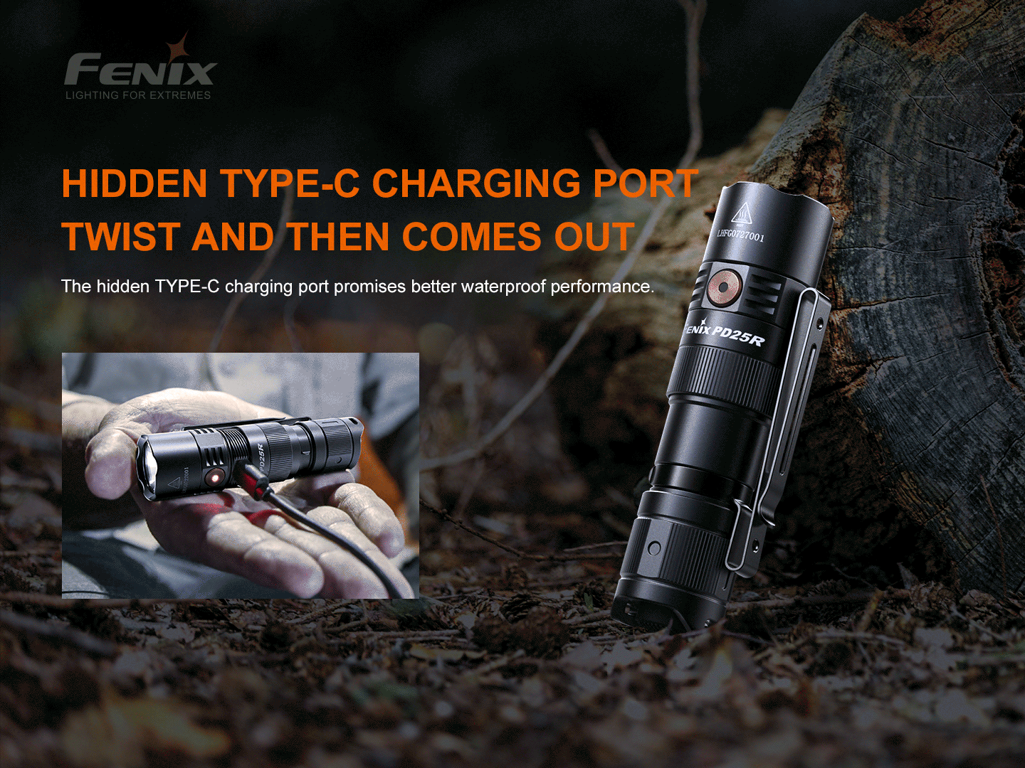 FENIX PD25R taskulamp