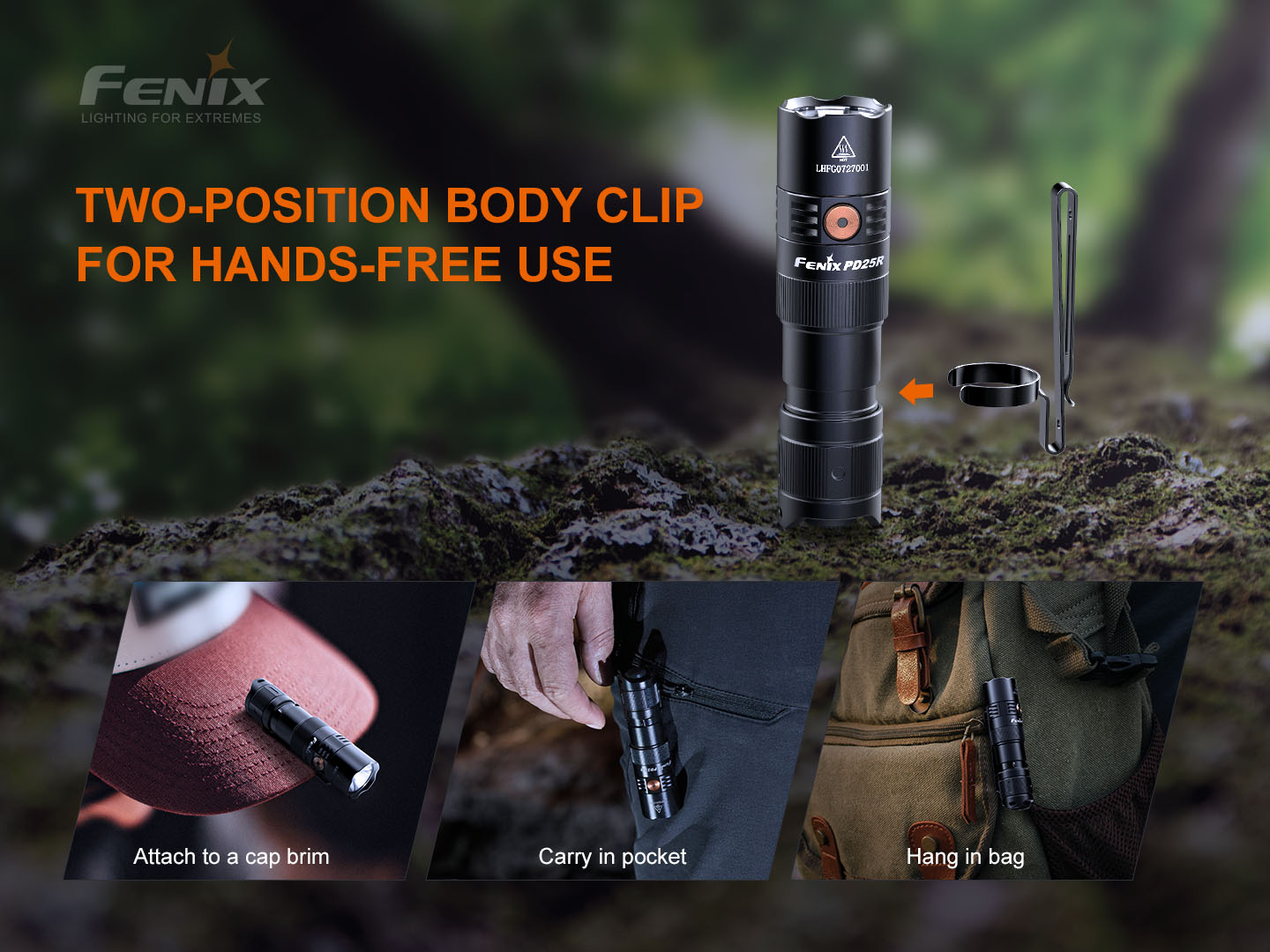 FENIX PD25R taskulamp